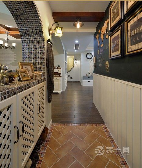 90平米美式地中海混搭风格婚房
