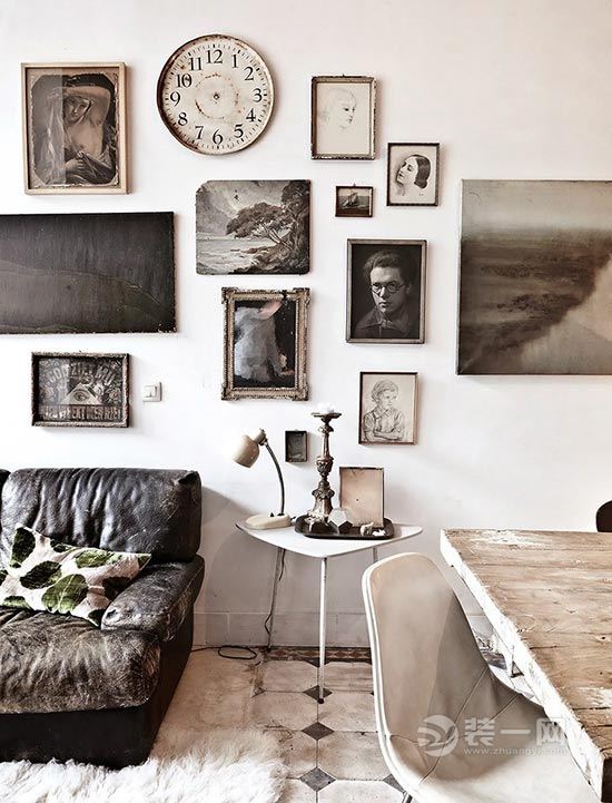 按照古董般的节奏装修出现在的怀旧风格,黑白画面,定格过去的流年时