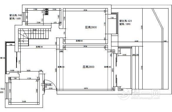 160平米四室两厅两卫小复式翻新效果图