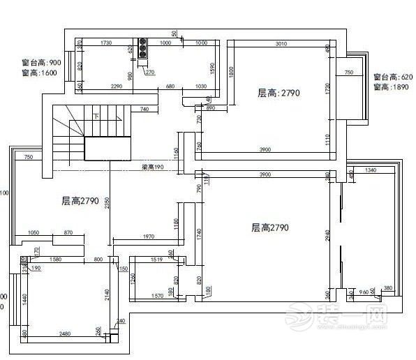 160平米四室两厅两卫小复式翻新效果图