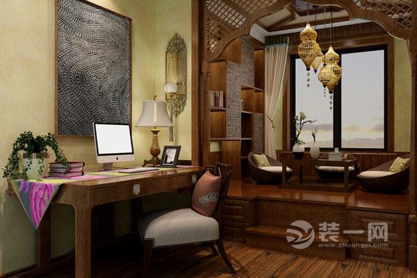 东南亚风格三居室装修效果图